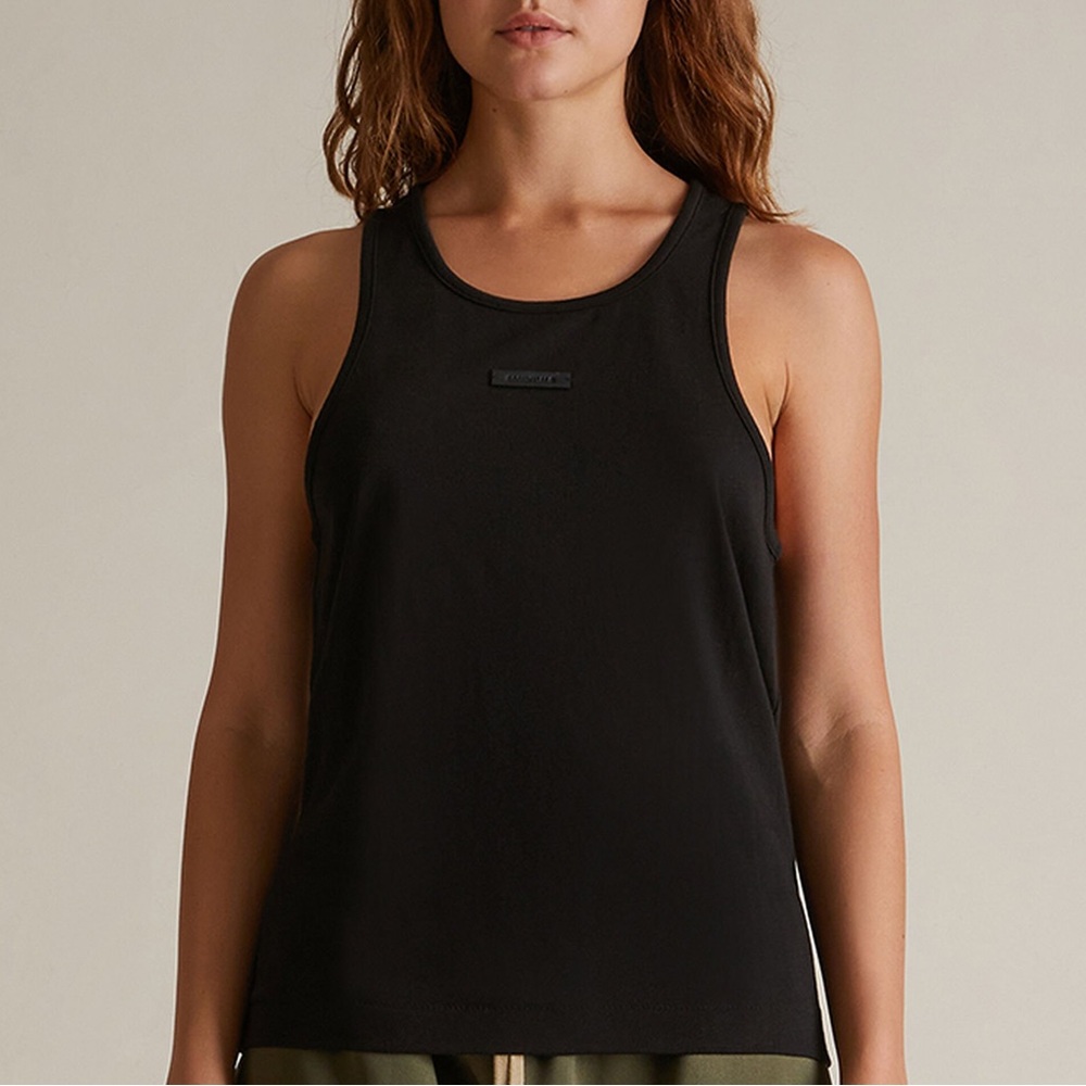 [fear of god] NWT essentials black knit tank top
